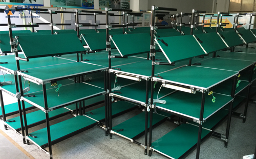 不銹鋼<a href='/jingyiguan.htm' class='keys' title='點擊查看關于精益管的相關信息' target='_blank'>精益管</a>工作臺 不銹鋼精益管工作臺