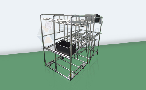 自動上料回箱物料架,<a href='/zhinengyingyuan.htm' class='keys' title='點擊查看關于低成本自動化的相關信息' target='_blank'>低成本自動化</a> 自動上料回箱物料架,<a href='/zhinengyingyuan.htm' class='keys' title='點擊查看關于低成本自動化的相關信息' target='_blank'>低成本自動化</a>