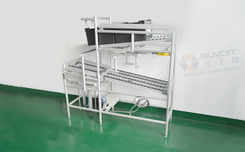 容器自動回收旋轉機構,低成本自動化案例 容器自動回收旋轉機構,低成本自動化案例