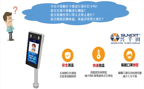 復工必備 紅外測溫人臉識別智能系統