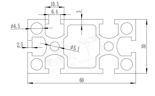 3060國(guó)標(biāo)型材B 3060國(guó)標(biāo)型材B