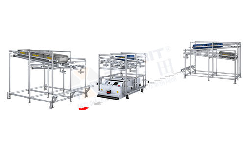 AGV周轉車+物料架(翹板型) AGV周轉車+物料架(翹板型)