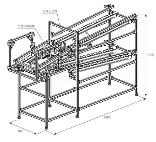 空箱回收物料架(手動)圖紙 空箱回收物料架(手動)圖紙