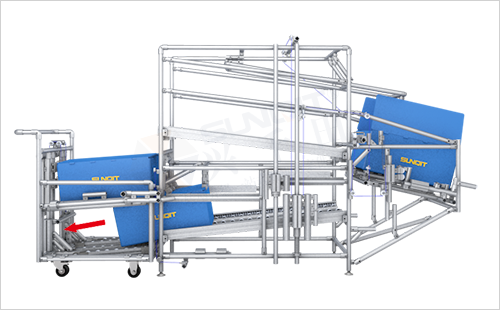 機械稱重貨架+堆垛周轉車 機械稱重貨架+堆垛周轉車