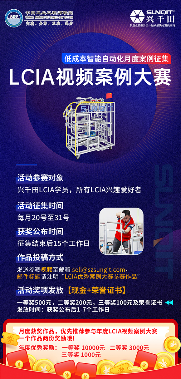 【征集令】LCIA低成本自動化月度優秀案例征集