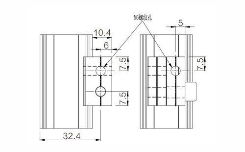 功能輔件C尺寸圖