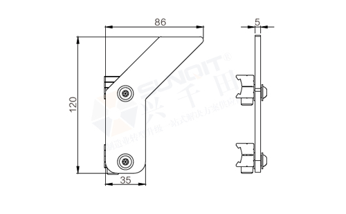 阻擋片套件尺寸圖
