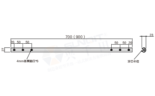 快接型靜電排模組尺寸圖